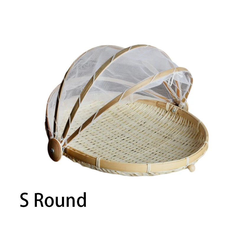 Купольная сетчатая крышка бамбуковая корзина для палатки кухонные держатели