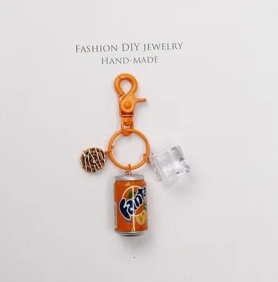 Креативные напитки Брелок Cola Fanta Can аксессуары для ключей мужские и женские автомобильные Сумки подвеска брелок для ключей аксессуары Подарки