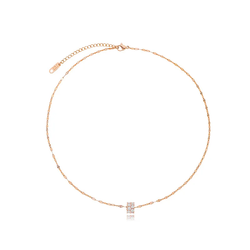 

Titanium Steel High Quality Necklace Female Ins Cold Wind Clavicle Chain Simple Temperament Designed Necklace Trend Party