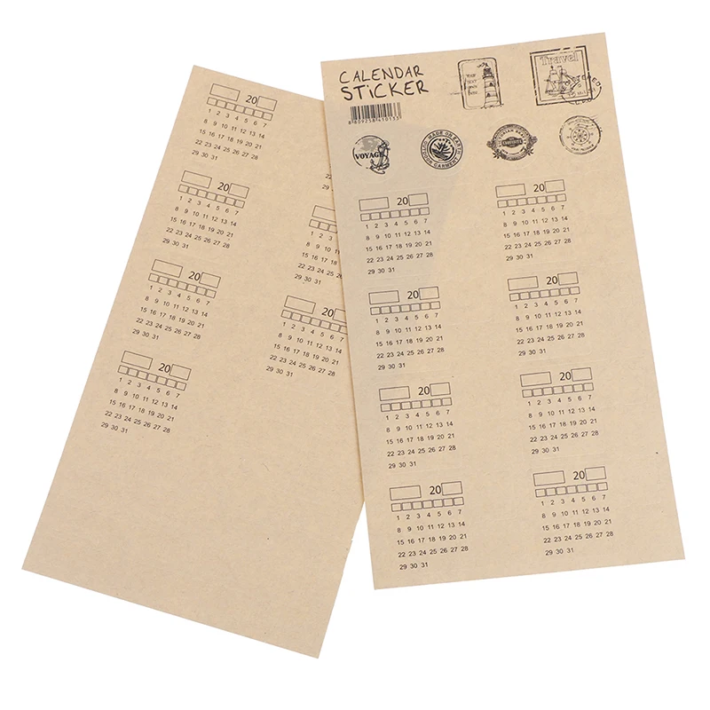 Индекс ежемесячного календаря стикер этикетка маркер для планировщика |
