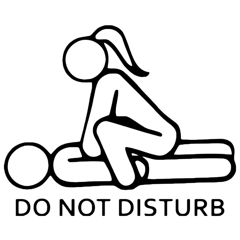 

S51087 Various Sizes/Colors Car Stickers Vinyl Decal Do Not Disturb Motorcycle Decorative Accessories Waterproof