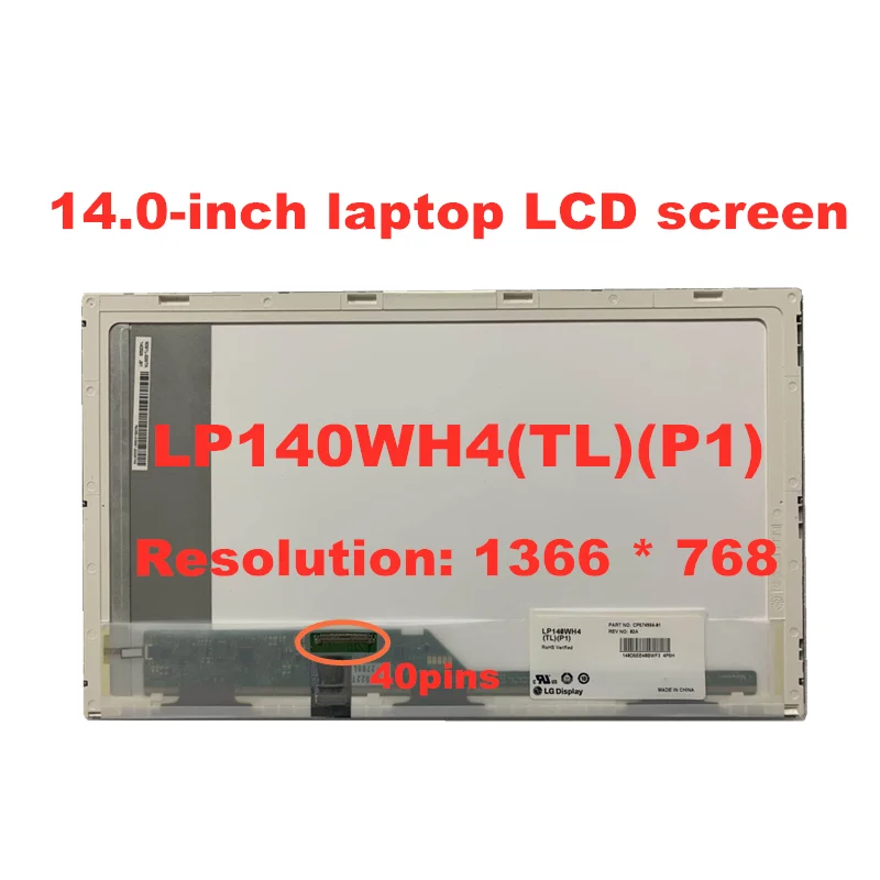 Бесплатная доставка 14 0 дюймовый ноутбук ЖК дисплей B140XW01 V.8 LTN140AT16 LP140WH4 TLP1 HB140WX1 100