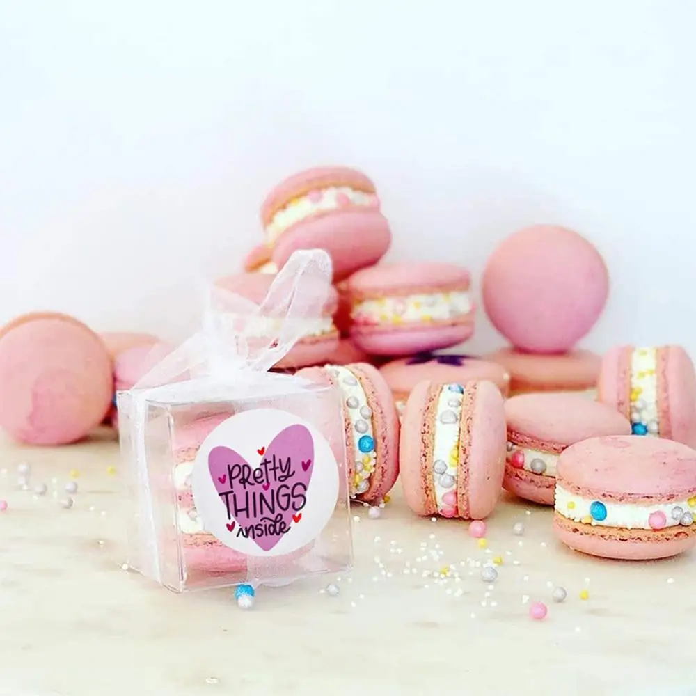 1 5 дюймов наклейки круглой формы в форме сердца Спасибо спасибо за покупку