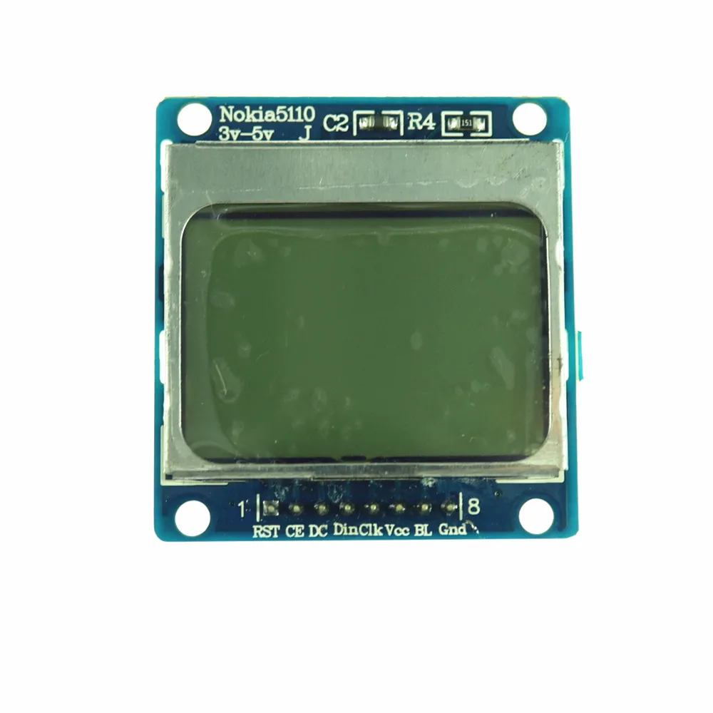 10 шт./лот KJ208 новый модуль белая подсветка 84*48 84x84 ЖК адаптер PCB для Nokia 5110 Arduino|pcb
