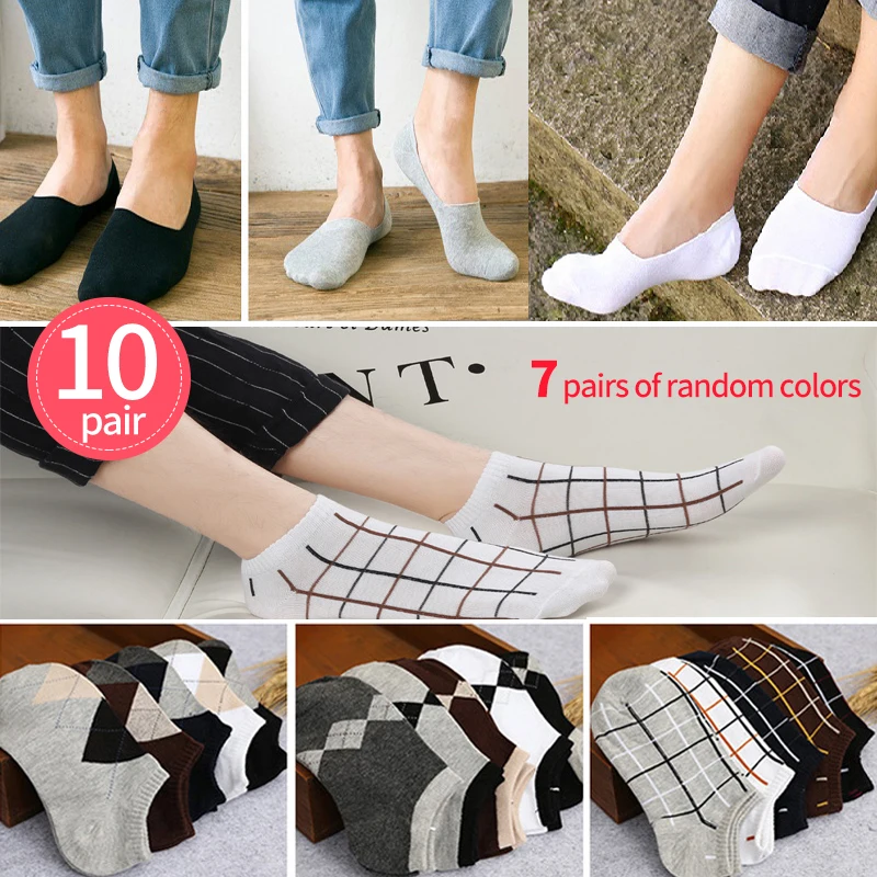 10/8/6pairs Brand New Men's Cotton Socks Casual Business Men Socks Soft Breathable Summer Winter for Male Socks Funny Art