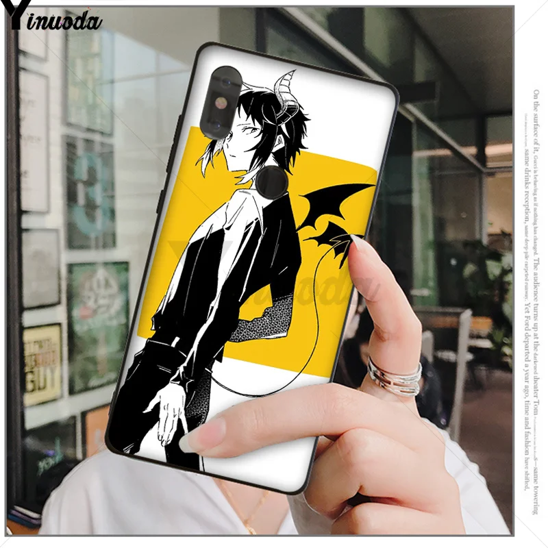Yinuoda Япония Аниме бангоу страй собаки Dazai Osamu черный ТПУ чехол для телефона Xiao mi красный mi 5 5Plus 7 K20 Note5 6A mi 6 mi x2 mi x2S