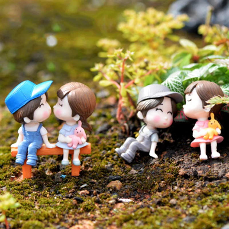 Парктроник скамейка возлюбленная Молодёжная пара девушка свадебная модель