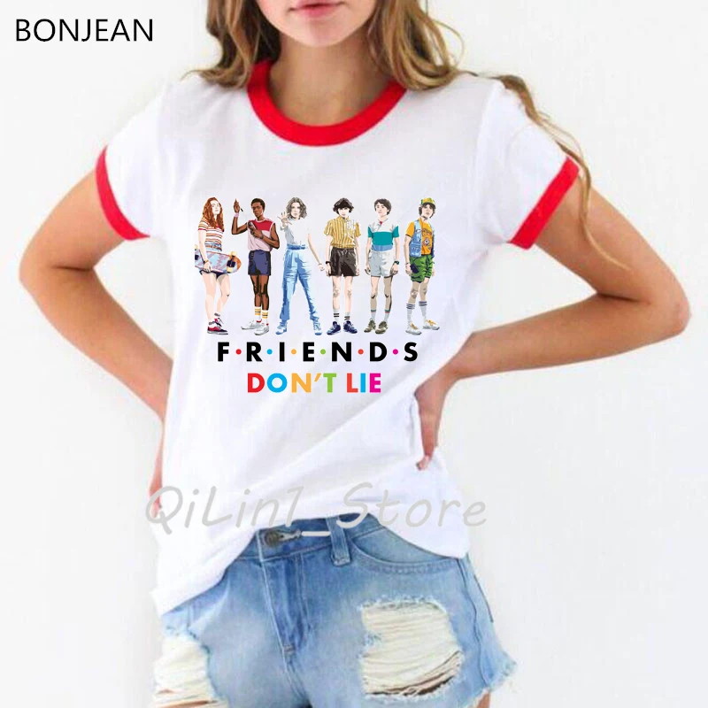 Футболка женская с рисунком очень странные дела 3 предмета|Футболки| |