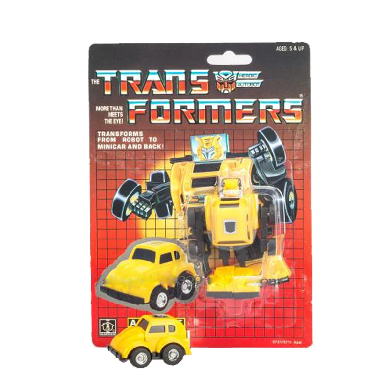 Игрушки-трансформеры KO version G1 reedition Big Wasp с нагревательным желтым/черным/красным