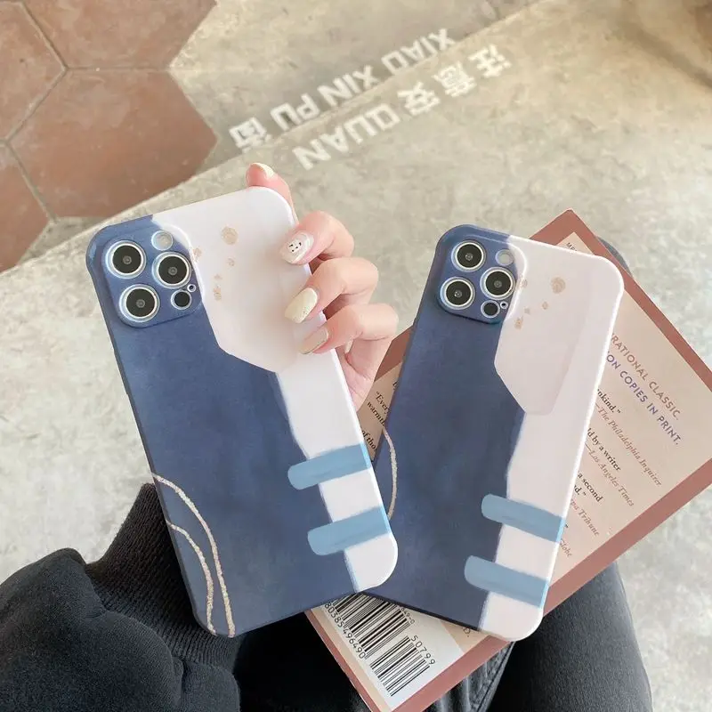 

Simple Personality Phone Soft Case For iPhone 13 12 11 Pro Max X XR XS Max Mini 7 8 Plus Soft Shockproof Cases Cover