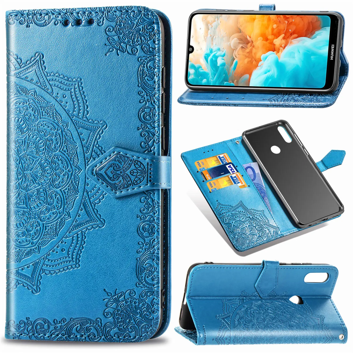 Чехол-книжка для Honor 8A 8 S 8X 7A Pro кожаный чехол-кошелек Huawei Prime A X Honor8A 8s Honor7A
