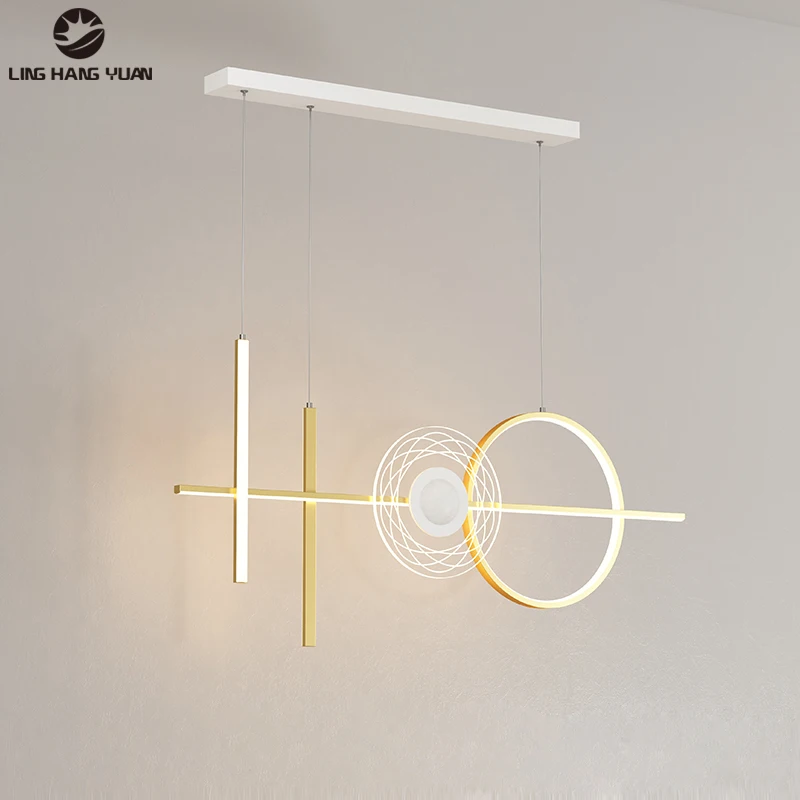 

Modern LED Pendant Lamp Living Dinging Room Decor Bedroom Study Room Hanging Lighting Pendant Lights Lustre Gold Dimmable Lamps