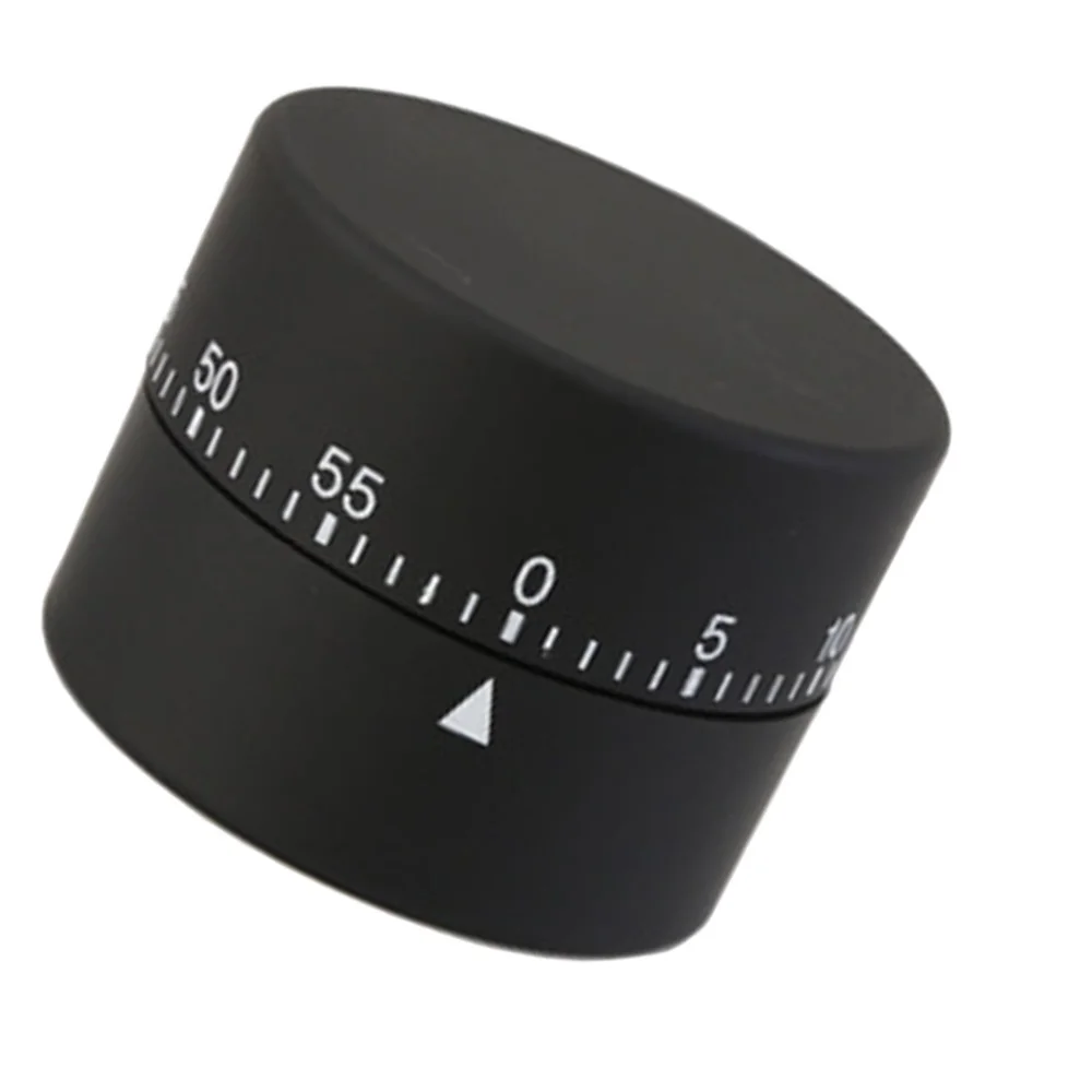 

Cylindrical Shape Mechanical Rotate Timer Cooking Countdown Timer Manual Timekeeper Kitchen Reminder Hairdressing Supplies (Blac