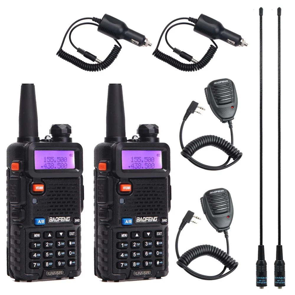 1/2 шт BaoFeng UV 5R иди и болтай Walkie Talkie VHF/UHF136 174Mhz & 400 520 МГц Dual Band двухстороннее радио