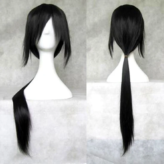 Термостойкие вечерние парики для косплея s hair TJ> 80 см каштановые черные термостильные Удлиненные парики для косплея
