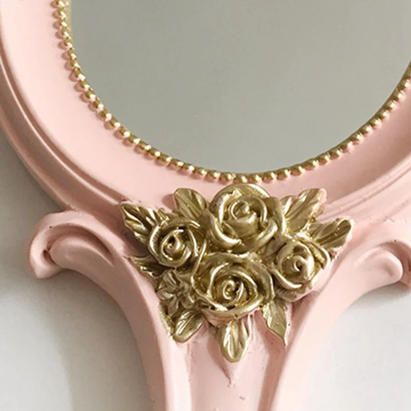 1 шт. милые Креативные деревянные винтажные ручные зеркала для макияжа