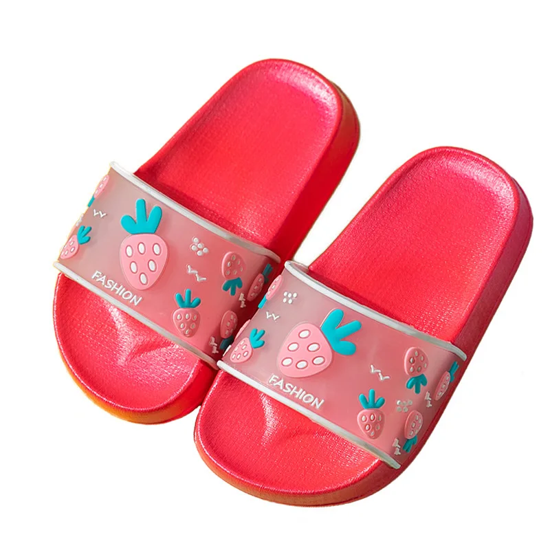 Милые тапочки для мальчиков и девочек пляжная обувь принцессы летние детские