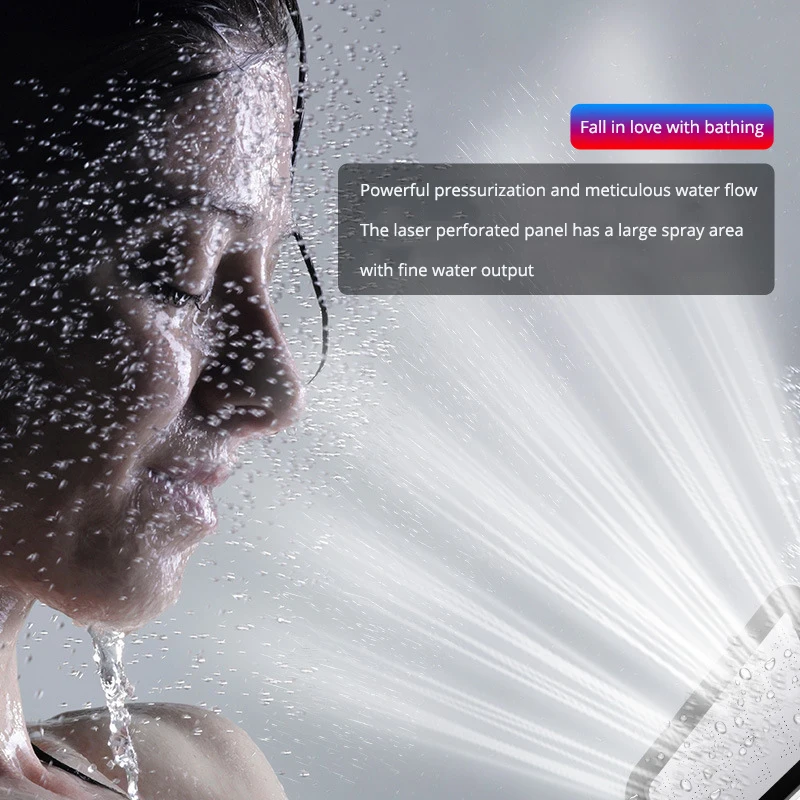 Лейка для душа с эффектом дождя насадка 300 отверстий водосберегающий фильтр