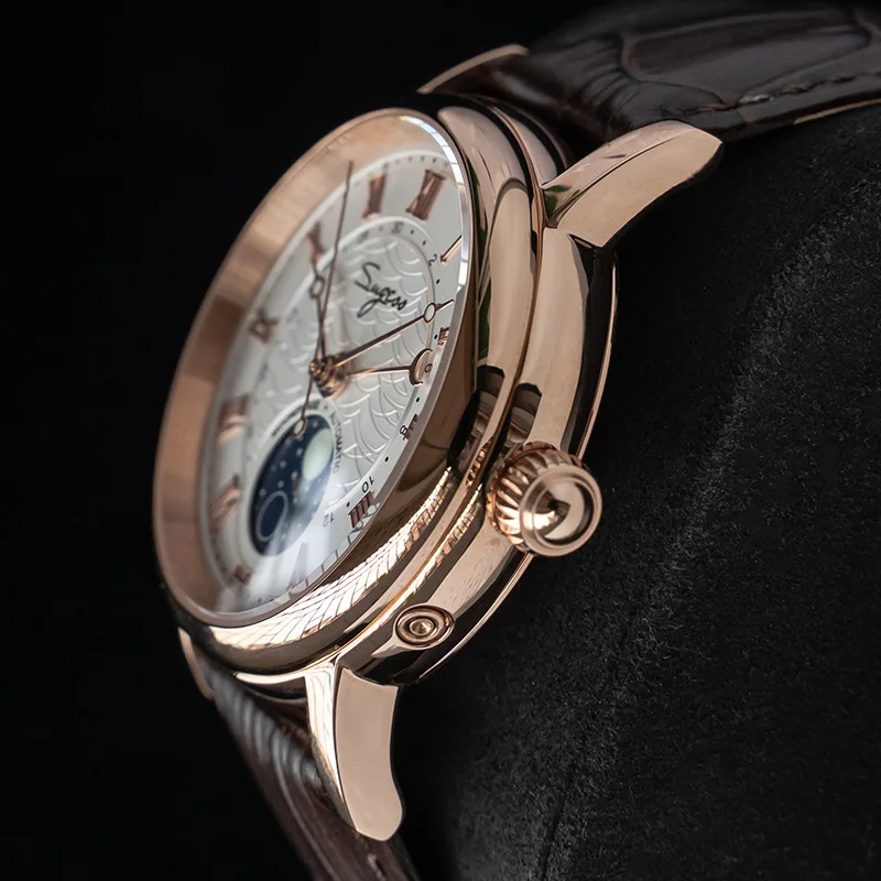 

Luxury Mechanical Automatic Watches Mens 2020 Moonphase Luminous Seagull Movement ST2108 Watch For Men montre automatique homme