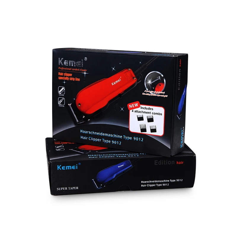 

Kemei Professional Hair Clipper Powerful Stainless Steel Blade Length Adjustment Wired Electric Trimmer Hair Cutting Machine 45G