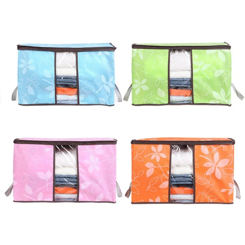 

Storage Bags Portable Clothes Organizer Folding Closet Organizer For Pillow Quilt Blanket Quilt Bag Organizer Zipper Storage Bag