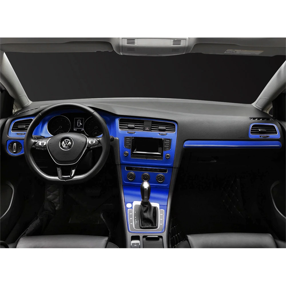 Interior Sport Red Carbon Fiber Protection Stickers Fibra Decals Auto Car Styling For Vw Volkswagen Golf 7 Mk7 Gti Accessories Buy At The Price Of 21 84 In Aliexpress Com Imall Com