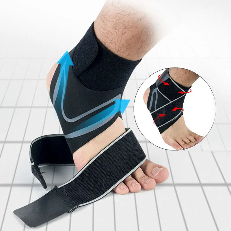 1 шт. компрессионная спортивная защита для голеностопа против растяжения
