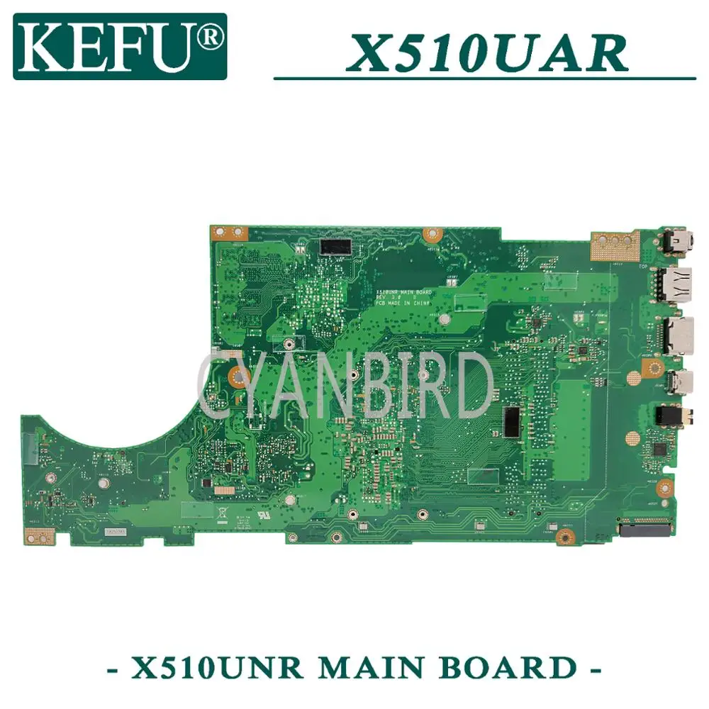 

KEFU X510UNR original mainboard for ASUS X510UAR X510UN X510UR X510UQ with I7-8550U Laptop motherboard