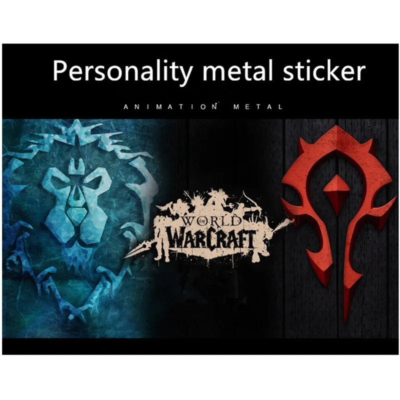 1 шт. WOW World of Warcraft Лига Племенной мобильный телефон металлические наклейки
