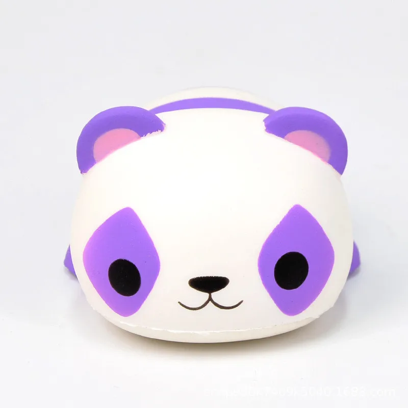 Мягкая пурпурная игрушка панда мягкая медленно восстанавливающая форму