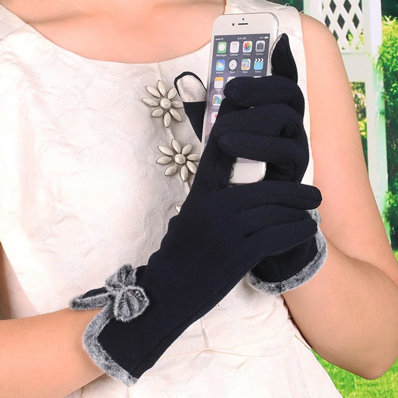 

Gloves winter women's thickened warmth riding plus velvet cycling cold-proof touch screen women's gloves
