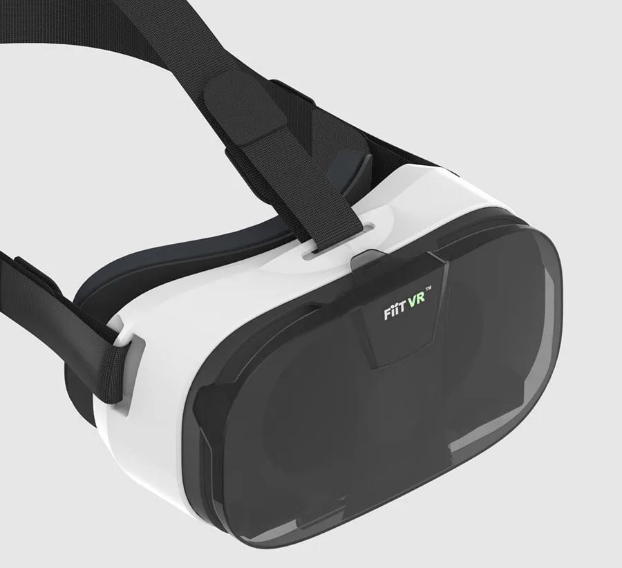 VR without earphone Очки виртуальной реальности Fiit VR гарнитура коробка с наушниками Oculos 3D VR Goggle Box для Iphone Android LG Htc Vive samsung s9 - Цвет: VR without earphone