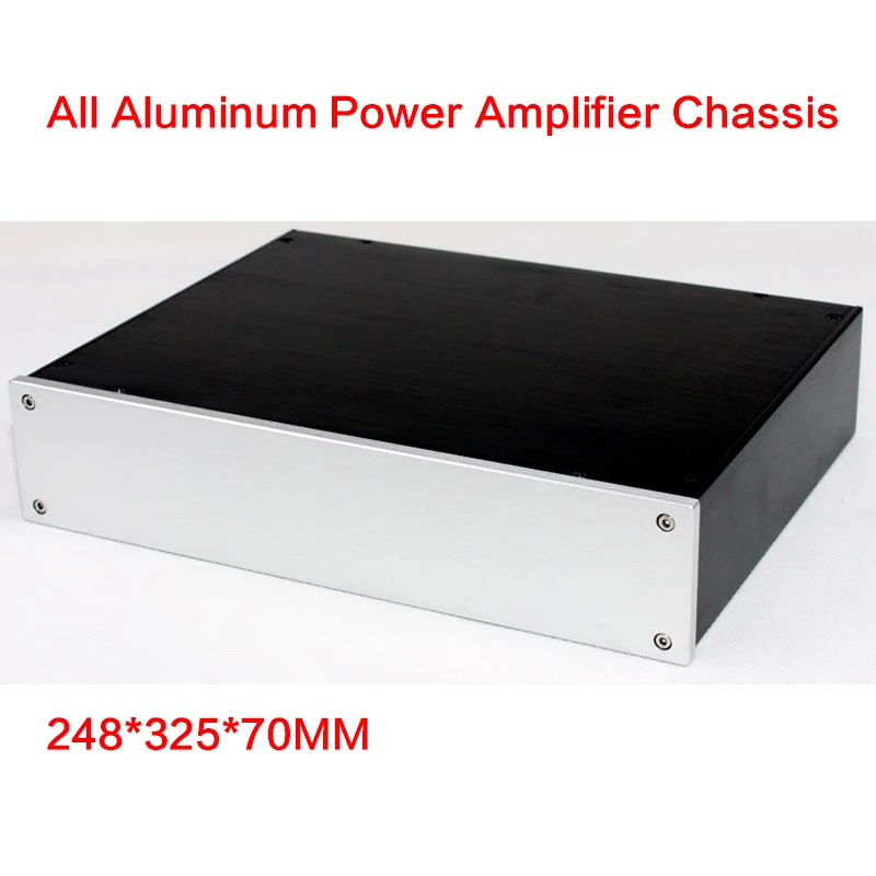 

248*325*70MM DIY All-aluminum Power Amplifier Chassis WA83 Tube Amplifier Preamp Case Power Supply Shell Amplifier Enclosure