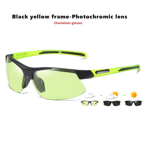 Очки солнцезащитные мужские/женские фотохромные, брендовые дизайнерские ультралегкие поляризационные, с защитой от ветра, для спорта на открытом воздухе