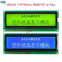 16032 160x32 lcd display module panel green 116x44mm graphic s6b0107 20pin lg160323 instead nt g160324a