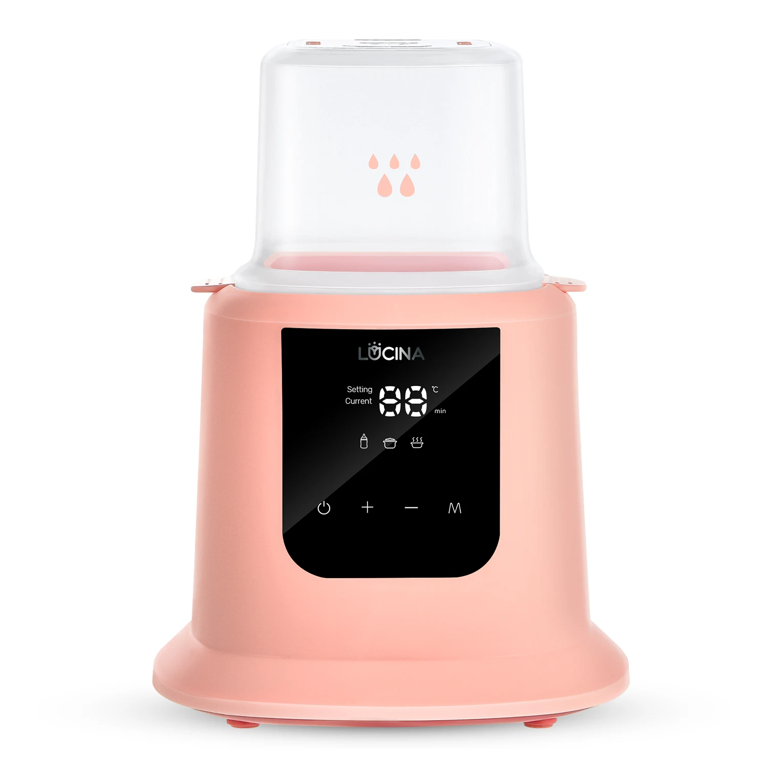 Baby Bottle Warmer Fast Breast Milk WarmerBaby Food Heater with LCD Display Accurate Temperature Control Fit All Baby Bottles