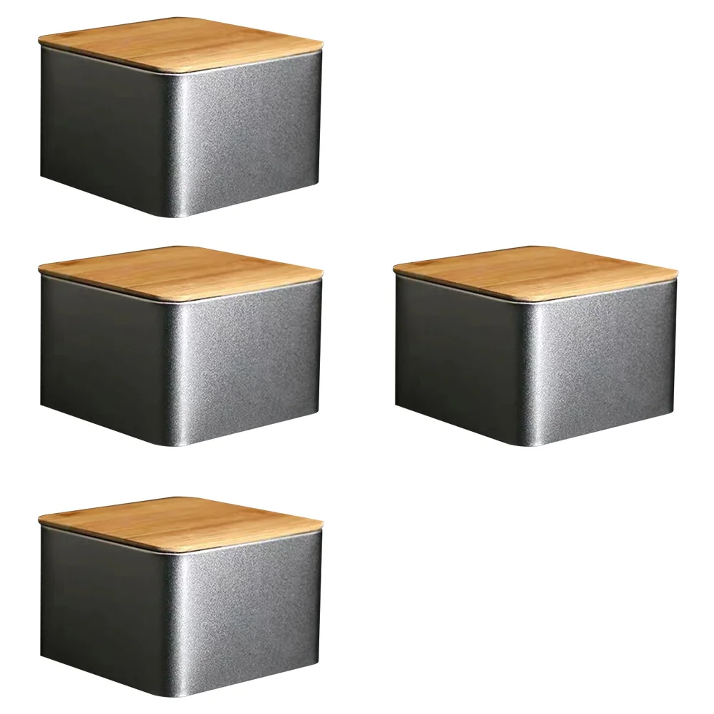 

4 шт. жестяные банки, жестяные банки, жестяные банки для свечей, чайные банки