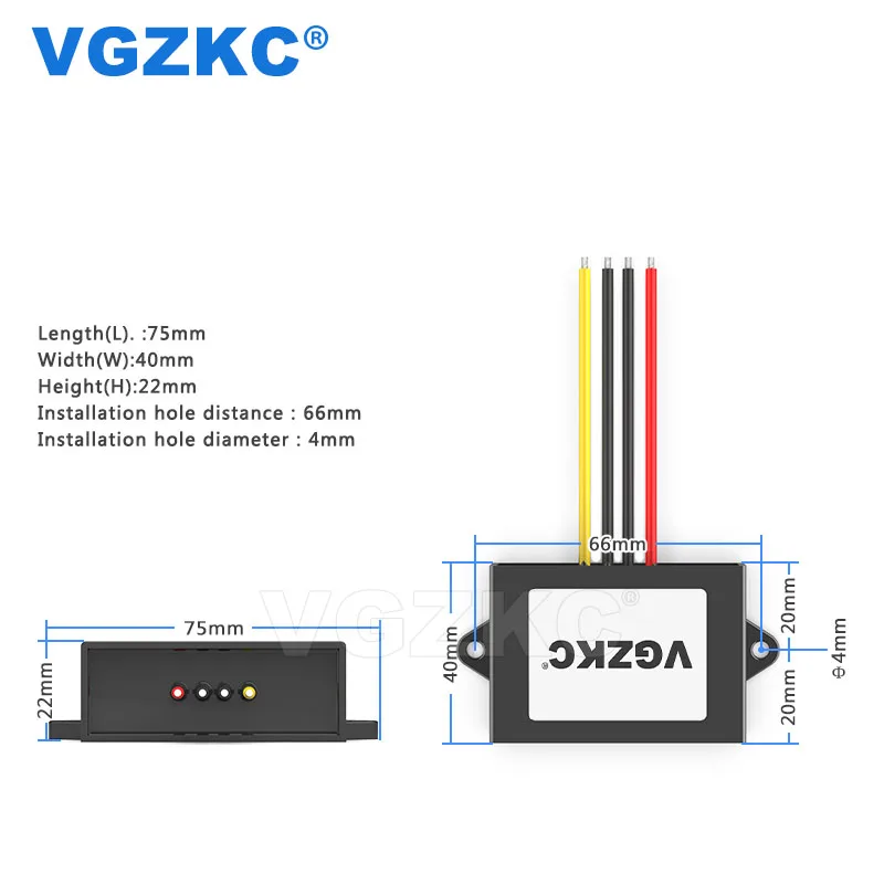 Понижающий трансформатор напряжения постоянного тока 48 в 60 до 24 В 1A модуль