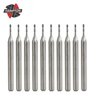 Комплект концевых фрез Hampton, твердосплавная Концевая фреза с хвостовиком 3,175 мм, для гравировки с ЧПУ