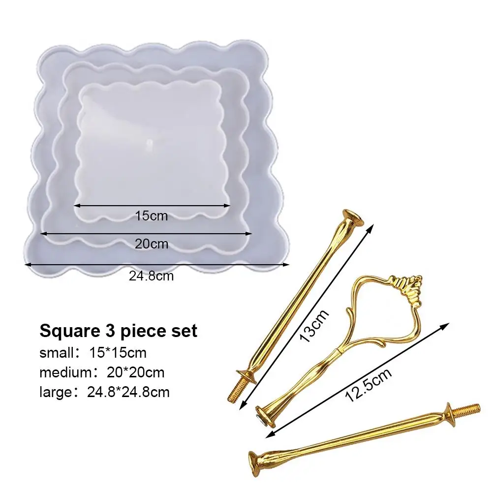 Форма для фруктов ручной работы форма подноса квадратные Кристальные бусины