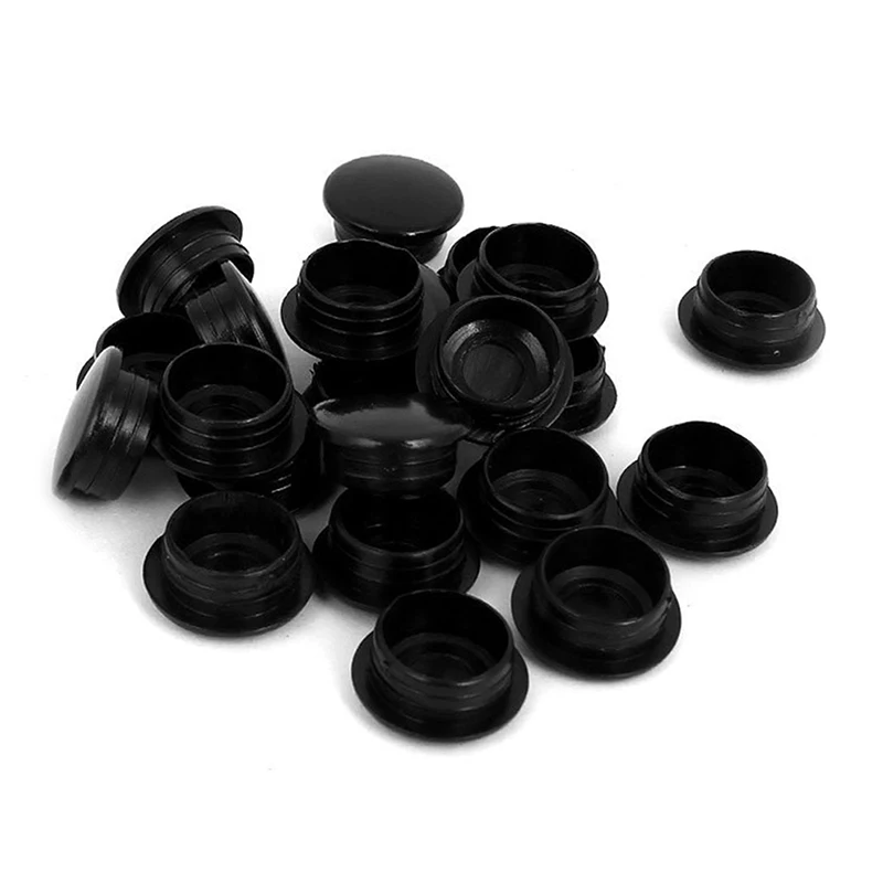 

24Pcs Round Blanking End Caps Tubing Pipe Insert Bung 15mm x 12mm