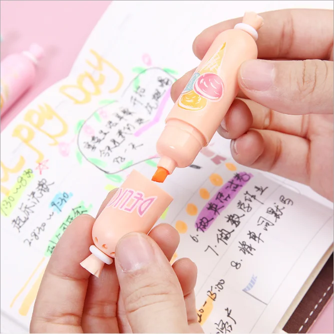 highlighter marker highlight mildliner Japanese stationery pen pastel highlighters invisible ink school neon magic | Канцтовары для