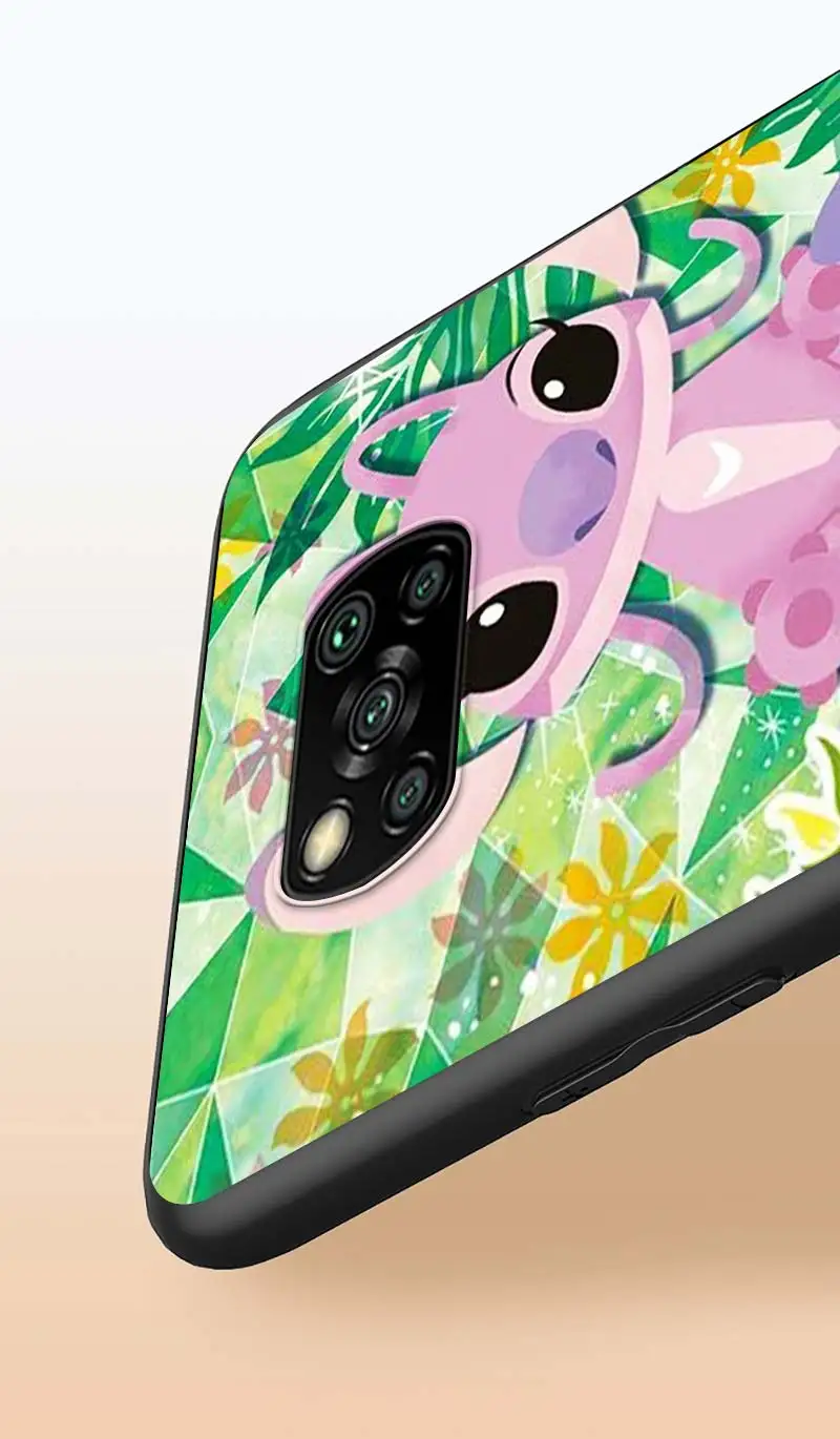 

Stitch cartoon cute for Xiaomi Poco X3 NFC X2 M3 M2 F2 F3 Pro C3 F1 A2 Lite Mix3 Play Silicone Soft Black Phone Case