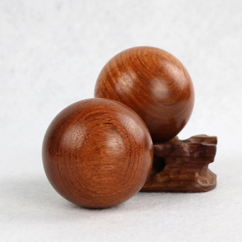 2 шт. дерева ручной мяч Массажная ладонь старика палец активности Фитнес