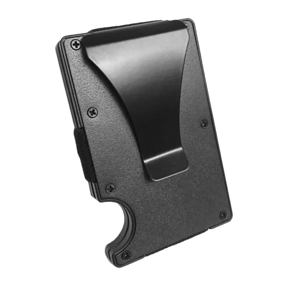 

2019 New Hot Men Card Holder Slim Aluminium Credit Card Holder Metal Wallet Anti Scan Function Hold Card Coins Cash