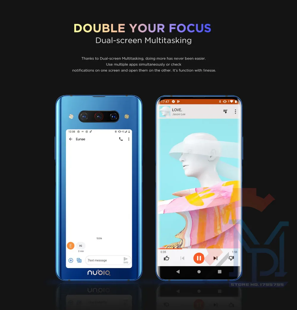 Мобильный телефон Nubia Z20, 6,42+ 5,1 дюймов, двойной гибкий AMOLED экран, 6 ГБ+ 128 Гб, Snapdragon 855 Plus камера, смартфон МП