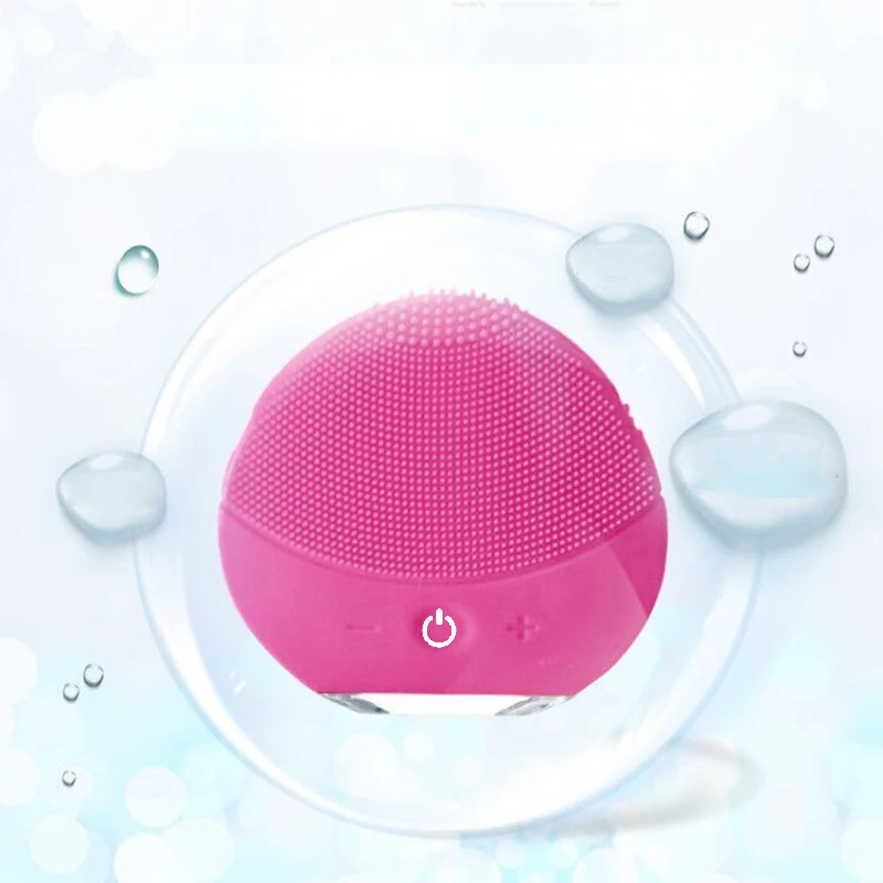 Электрическая мини щетка для чистки лица портативный массажер глубокой очистки