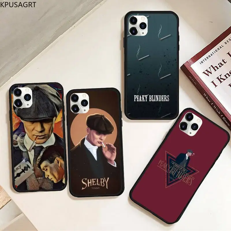 

KPUSAGRT Peaky Blinders Thomas Shelby Phone Case Rubber for iPhone 11 pro XS MAX 8 7 6 6S Plus X 5S SE 2020 XR case