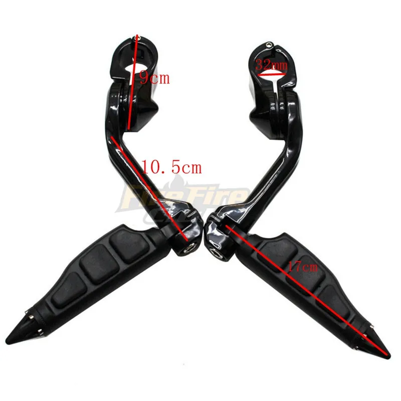 Мотоциклетные длинные Угловые колышки для ног подставка 1 1/4 дюйма 32 мм Harley Dyna Fat Bob