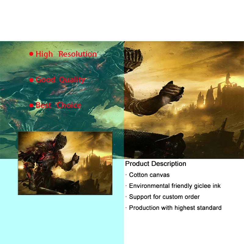 Постер классической игры Темные души 3 декоративная картина на холсте настенная
